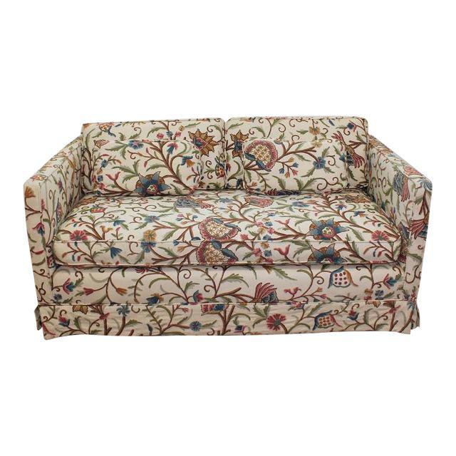 Vintage boho chic floral sofa loveseat | - GreStuff