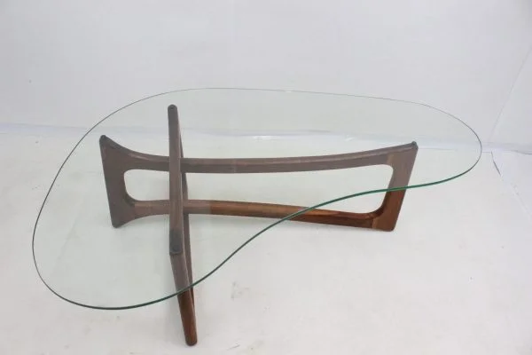 Adrian Pearsall Glass coffee table | - Image 7